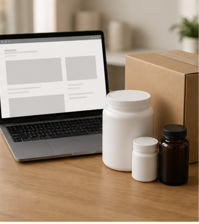 Non-branded checkout terms review scene